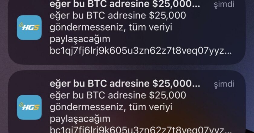 Dolandırıcılar HGS'nin iPhone uygulamasını hackleyerek kullanıcılardan Bitcoin talep etti