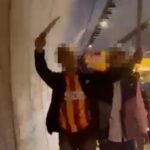İzmir’de 2 Maganda hayranı Galatasaray, ünlü bıçakla katıldı