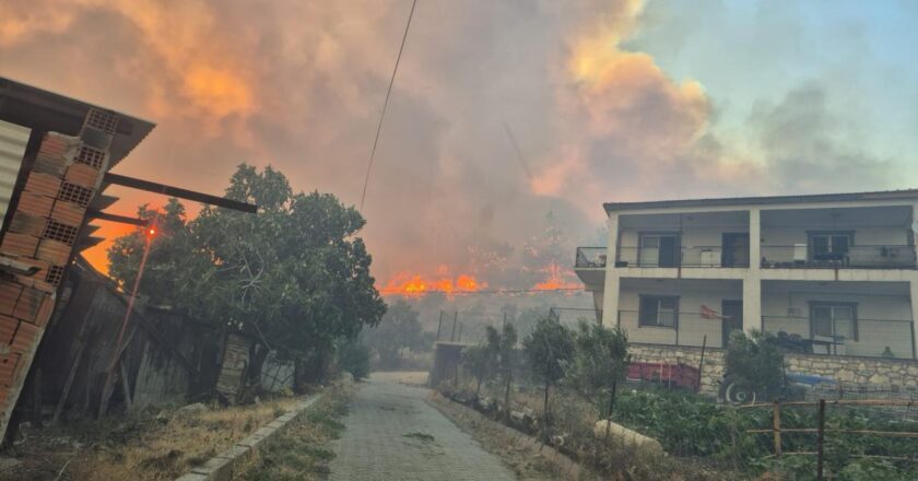 İzmir’de çöplükte başlayıp ormana sıçrayan yangın kontrol altına alındı